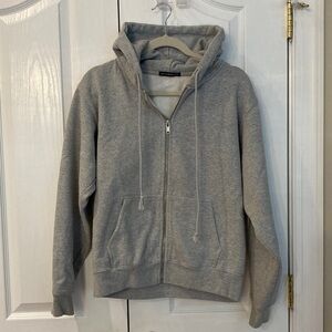 Brandi Melville Christy Hoodie in Light Gray. OS